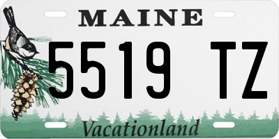 ME license plate 5519TZ