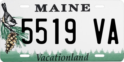 ME license plate 5519VA