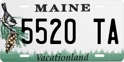 ME license plate 5520TA