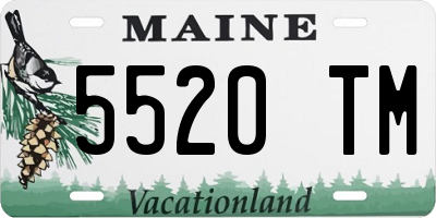 ME license plate 5520TM
