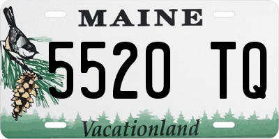 ME license plate 5520TQ