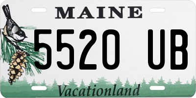 ME license plate 5520UB