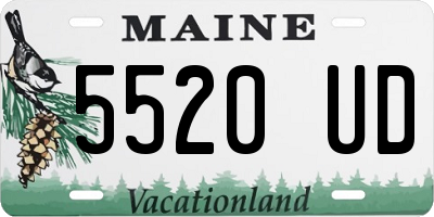 ME license plate 5520UD