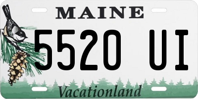 ME license plate 5520UI