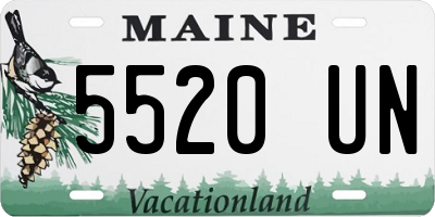 ME license plate 5520UN