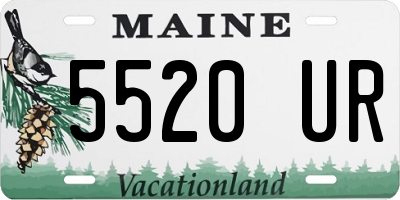 ME license plate 5520UR