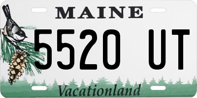 ME license plate 5520UT