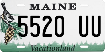 ME license plate 5520UU