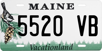ME license plate 5520VB