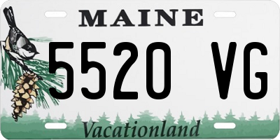 ME license plate 5520VG