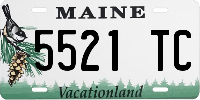 ME license plate 5521TC