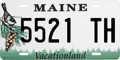 ME license plate 5521TH