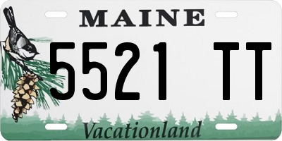 ME license plate 5521TT