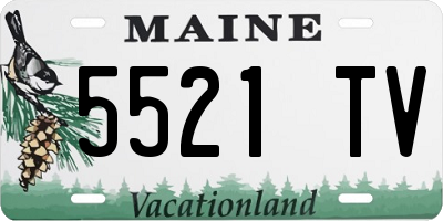 ME license plate 5521TV