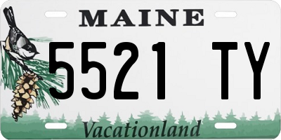ME license plate 5521TY
