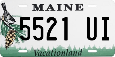 ME license plate 5521UI