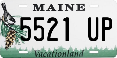 ME license plate 5521UP