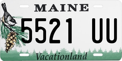 ME license plate 5521UU