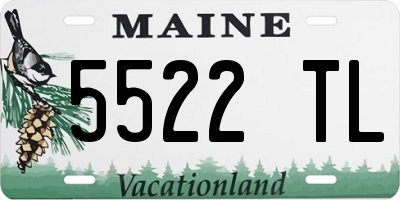 ME license plate 5522TL