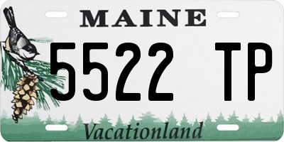 ME license plate 5522TP