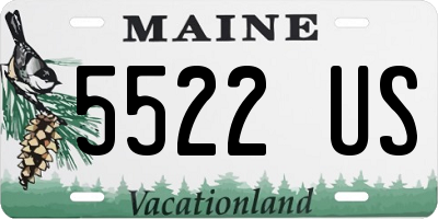 ME license plate 5522US