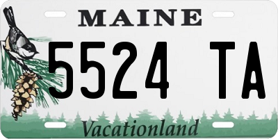 ME license plate 5524TA