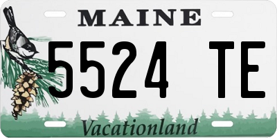 ME license plate 5524TE