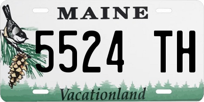 ME license plate 5524TH
