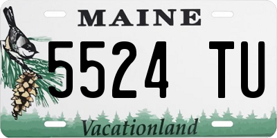 ME license plate 5524TU