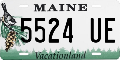 ME license plate 5524UE