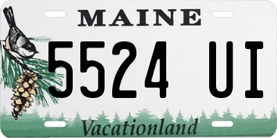 ME license plate 5524UI