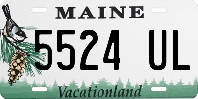 ME license plate 5524UL