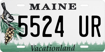 ME license plate 5524UR