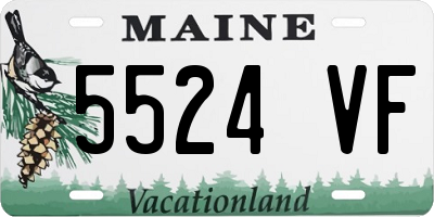 ME license plate 5524VF