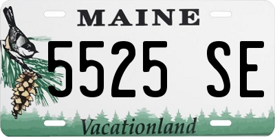 ME license plate 5525SE