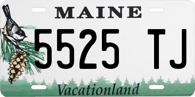 ME license plate 5525TJ