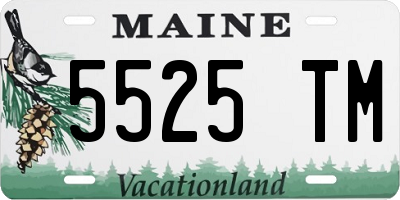 ME license plate 5525TM