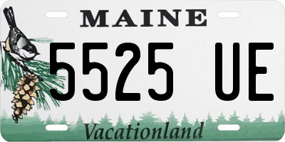 ME license plate 5525UE