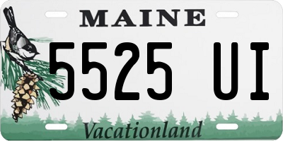 ME license plate 5525UI