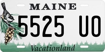ME license plate 5525UO