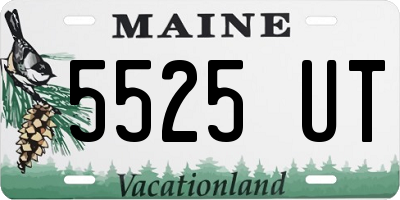 ME license plate 5525UT