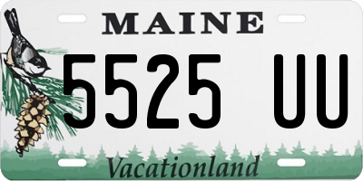 ME license plate 5525UU