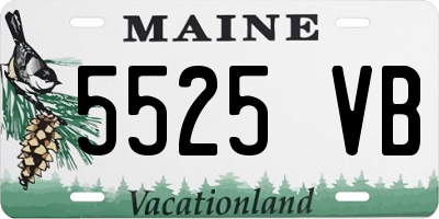 ME license plate 5525VB