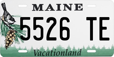 ME license plate 5526TE