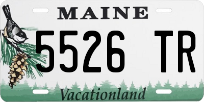 ME license plate 5526TR