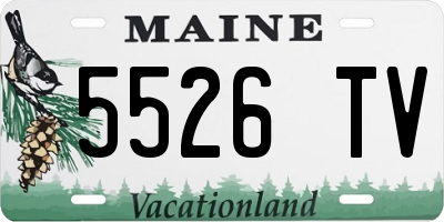 ME license plate 5526TV