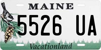 ME license plate 5526UA