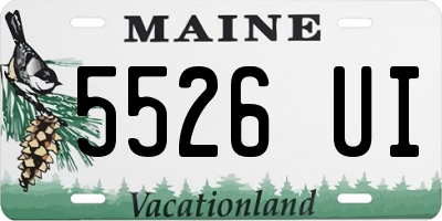 ME license plate 5526UI