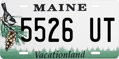 ME license plate 5526UT