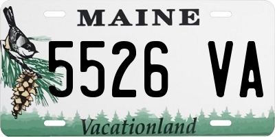 ME license plate 5526VA